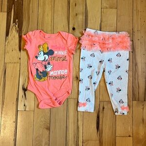 Minnie Mouse Onesie and Pants Set